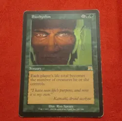 Wizards of the Coast Biorythm MTG Onslaught 217/350 Rare Green Sorcery Regular - Image 1