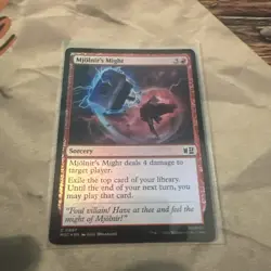 FOIL Mjolnir's Might Marvel Super Heroes Magic The Gathering MTG #0697 - Image 1