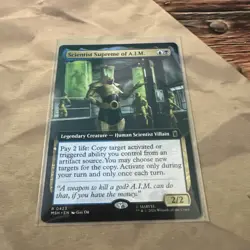 MTG Marvel Super Heroes SCIENTIST SUPREME OF A.I.M. Extended Art Rare #423 - Image 1