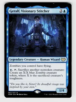 Innistrad: Crimson Vow Geralf, Visionary Stitcher 61 Legendary Creature - Human - Image 1