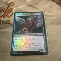 Project Deathlok Soldier Foil 109 Marvel Super Heroes Magic the Gathering - Image 1