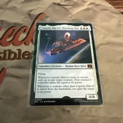MTG Captain Marvel, Shooting Star 0589 Mythic Rare Marvel Super Heroes Jumpstart - Image 1