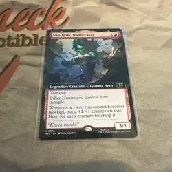 English - 1 x MTG She-Hulk, Wallbreaker - Extended Art Commander #0372 - Image 1