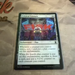 Political Triumph Foil 31 Marvel Super Heroes Magic the Gathering M/NM - Image 1