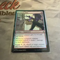 Hawkeye's Bow Foil 132 Marvel Super Heroes Magic the Gathering M/NM - Image 1