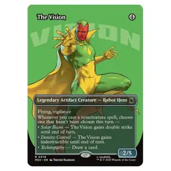 Magic The Gathering Marvel Super Heroes The Vision Borderless Logo 0379 Non-Foil - Image 1