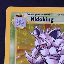 Nidoking 11/102 Pokemon TCG Base Set Holo Foil Rare Card Lightly Played LP - Image 2