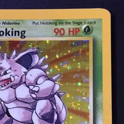 Nidoking 11/102 Pokemon TCG Base Set Holo Foil Rare Card Lightly Played LP - Image 3