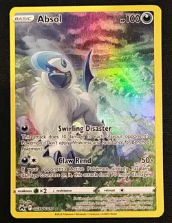 Pokemon TCG Absol GG16/GG70 Crown Zenith Galarian Gallery Full Art Holo ENG - Image 1
