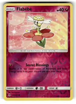 Flabebe 84/131 Common Forbidden Light Reverse Holo Pokemon Near Mint - Image 1