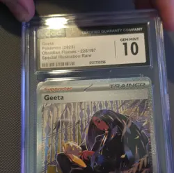 Pokemon Geeta 226/197 SV03 Obsidian Flames SIR Full Art Holo CGC 10 - Image 3
