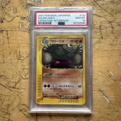 2001 POKEMON JAPANESE EXPEDITION 1ST EDITION #122 GOLEM-HOLO PSA 10 - Image 1