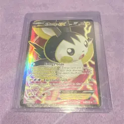 Emolga EX 143/146 XY Ultra Rare Holo Full Art 2014 EN HP110 Pokemon TCG - Image 1