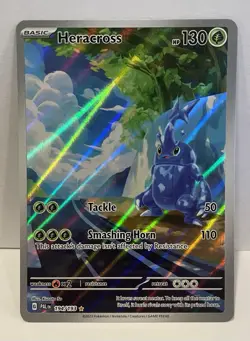 2023 Pokemon Heracross 194/193 Paldea Evolved Illustration Rare - Image 1