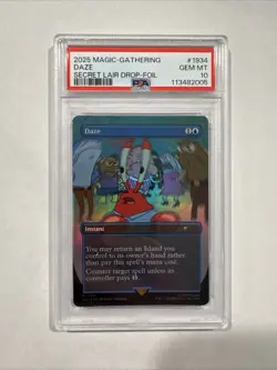 2025 MTG Magic The Gathering SpongeBob Secret Lair Daze #1934 PSA 10! - Image 1