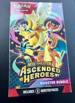 Pokemon TCG Mega Evolution Ascended Heroes Booster Bundle Box 6 Packs English - Image 1