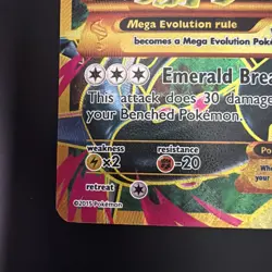 Pokemon TCG M Rayquaza EX Full Art Holo 98/98 XY Ancient Origins MP/HP - Image 2