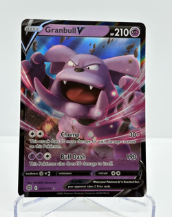 Granbull V 57/172 Brilliant Stars Holo Rare Pokemon TCG NEAR MINT - Image 1