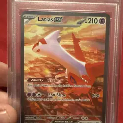 2024 POKEMON SSP EN-SURGING SPARKS SPECIAL ILLUSTRATION RARE LATIAS EX PSA 10 - Image 4