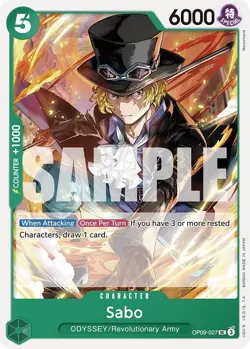 Sabo (027) OP09-027 Uncommon Emperors in the New World One Piece Near Mint - Image 1