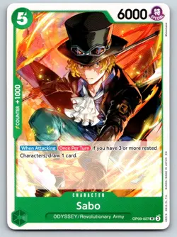Sabo (027) OP09-027 Uncommon Emperors in the New World One Piece Near Mint - Image 2