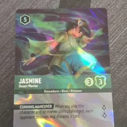 Disney Lorcana TCG Jasmine - Desert Warrior Emerald Enchanted Ursula's Return - Image 1