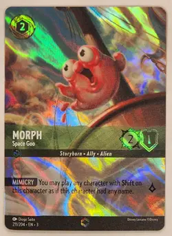 Disney Lorcana - Morph - Space Goo - 211/204 Enchanted - Into the Inklands Holo - Image 1