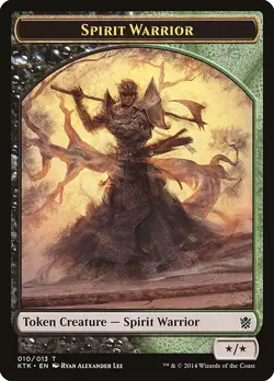 4x Spirit Warrior Token - NM/LP - Khans of Tarkir - SPARROW MAGIC - Image 1