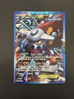 Heatran EX Team Plasma 109/116 Full Art Rare Plasma Freeze Pokemon 2013 LP - Image 1