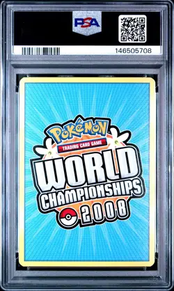 2008 POKEMON WORLD CHAMPIONSHIPS PROMO EMPOTECH #101 MEW-GOLD STAR PSA 9 - Image 2