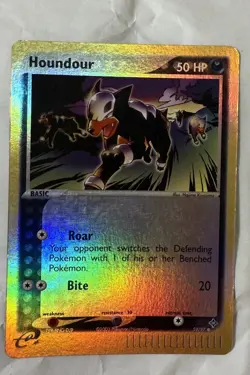 Pokemon TCG Houndour EX Dragon 59/97 Reverse Holo Common - Image 1