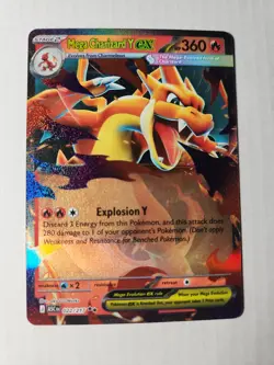 Mega Charizard Y ex 022/217 Double Rare Ascended Heroes Pokemon Holo NM - Image 1