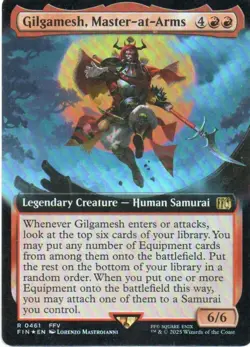 MTG: Final Fantasy: Foil Extended Art Gilgamesh, Master-at-Arms: LP Condition - Image 1