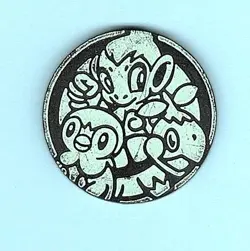 Pokemon - Munzen - Jetons - Coins - Chip - Chelast, Panflam, Plinfa - Silber - Image 1