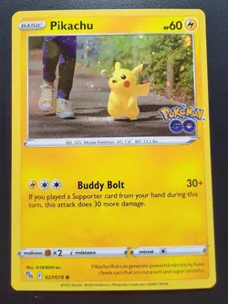 Pikachu - (Cosmos Holo) 027/078 Holo pokemon TCG - Image 1