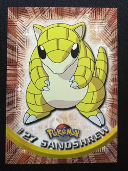1999 Topps Pokemon TV Animation Edition Series 1 #27 Sandshrew - Image 1