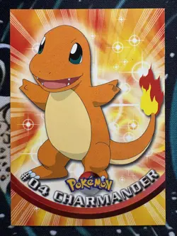 1999 Topps Pokemon TV Animation Edition Series 1 #4 Charmander - Image 1