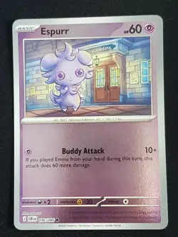Pokemon TCG Espurr Chaos Rising Reverse Holo CRI EN 036/086 - NM-EX - Image 1