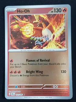 Pokemon TCG Ho-Oh Chaos Rising Reverse Holo CRI EN 010/086 - NM-EX - Image 1