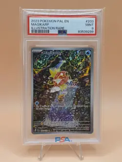 2023 POKEMON PAL EN-PALDEA EVOLVED #203 MAGIKARP PSA MINT 9 ILLUSTRATION RARE - Image 1
