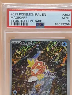 2023 POKEMON PAL EN-PALDEA EVOLVED #203 MAGIKARP PSA MINT 9 ILLUSTRATION RARE - Image 4