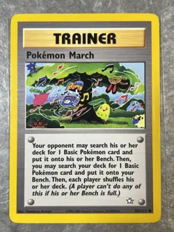 Pokemon March 102/111 Pokemon TCG Trainer Vintage Neo Genesis (Moderate Play) 6 - Image 1