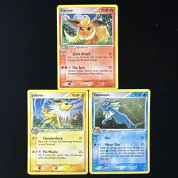 Pokemon TCG POP Series 3 Holo Bundle Flareon Jolteon Vaporeon - Image 1