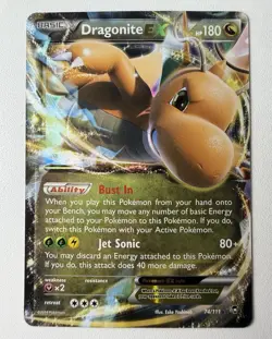 The Pokemon Company Pokemon TCG Dragonite EX 74/111 XY Furious Fists Holo Eng - Image 1