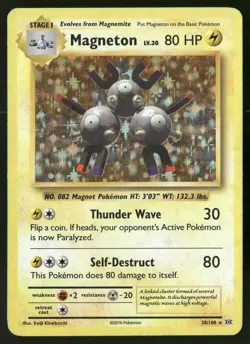 Magneton 38/108 Holo Rare Evolutions Pokemon Holo MP - Image 1