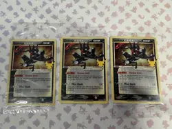 X3 Greninja Gold Star SWSH144 Sealed Celebrations Black Star Promo Pokemon TCG - Image 2