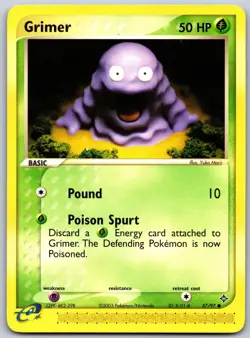 Grimer 57/97 Common Dragon Pokemon Near Mint - Image 1