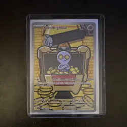 Pokemon TCG Gimmighoul 198/182 SV04 IR Holo FA Basic 70 HP EN - Image 1