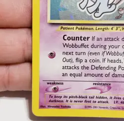 POKEMON TCG WOBBUFFET 16/75 ☆ HOLO RARE NEO DISCOVERY UNLIMITED SET LP - Image 5