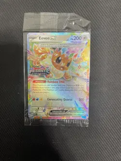 Pokemon Eevee ex #075/131 EN Prismatic Evolutions Stamped Sealed - Image 1